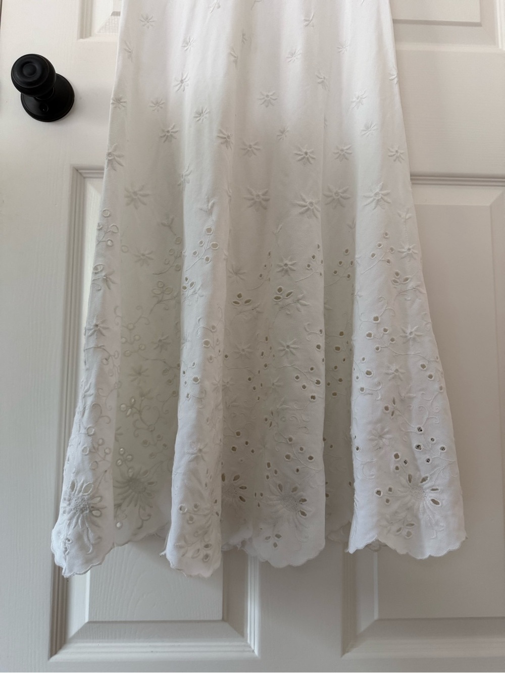Polo Ralph Lauren Eyelet Detail Short Sleeve Stretch Cotton collared white Dress - Picture 15 of 15